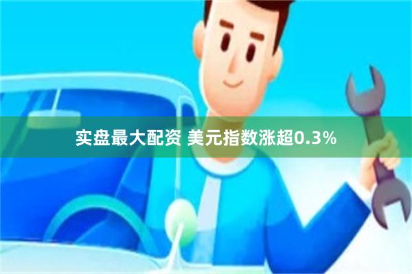 实盘最大配资 美元指数涨超0.3%