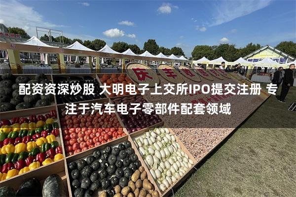 配资资深炒股 大明电子上交所IPO提交注册 专注于汽车电子零部件配套领域