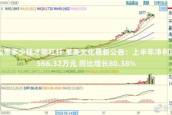 股票多少钱才能杠杆 果麦文化最新公告：上半年净利润566.32万元 同比增长80.38%
