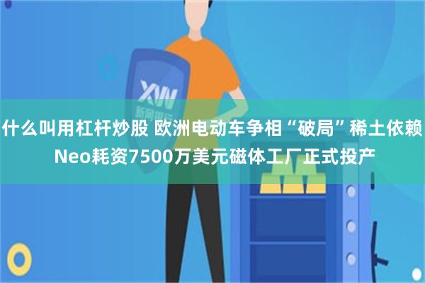 什么叫用杠杆炒股 欧洲电动车争相“破局”稀土依赖 Neo耗资7500万美元磁体工厂正式投产