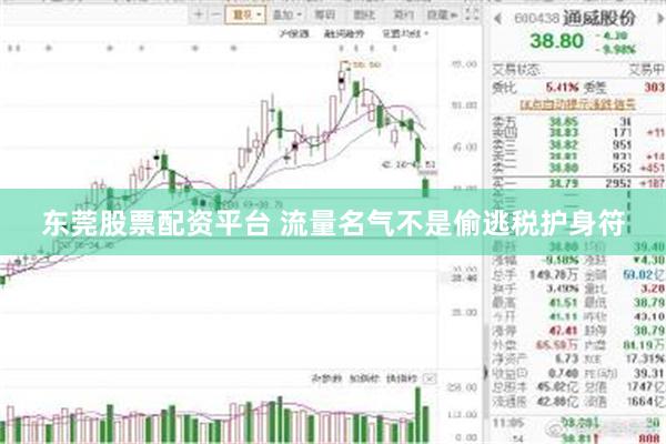 东莞股票配资平台 流量名气不是偷逃税护身符