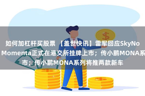 如何加杠杆买股票 【盖世快讯】雷军回应SkyNomad上市时间；Momenta正式在港交所挂牌上市；传小鹏MONA系列将推两款新车