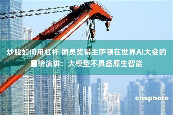 炒股如何用杠杆 图灵奖得主萨顿在世界AI大会的重磅演讲：大模型不具备原生智能
