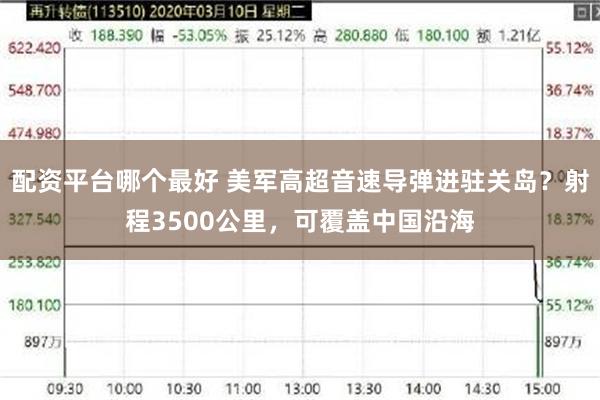 配资平台哪个最好 美军高超音速导弹进驻关岛？射程3500公里，可覆盖中国沿海
