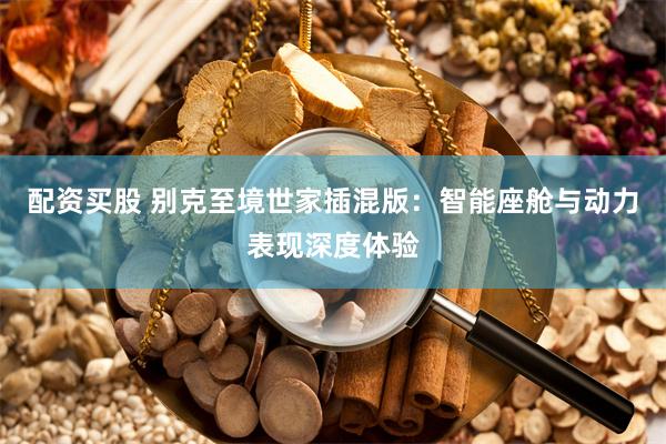 配资买股 别克至境世家插混版：智能座舱与动力表现深度体验
