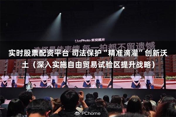 实时股票配资平台 司法保护“精准滴灌”创新沃土（深入实施自由贸易试验区提升战略）