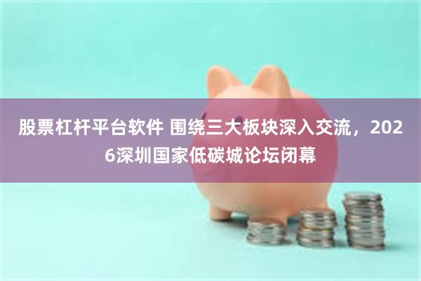股票杠杆平台软件 围绕三大板块深入交流，2026深圳国家低碳城论坛闭幕